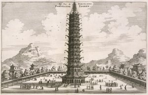 De porseleinen toren, uit een verslag van een Nederlandse ambassade naar China, geschreven en geïllustreerd door Johannes Nieuhof en uitgegeven door Jacob van Meurs